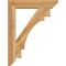 Ekena Millwork Merced Slat Rough Sawn Bracket w/ Offset Brace, Western Red Cedar, 6"W x 26"D x 34"H BKT0604X26X34MRC06RWR - alternate 3